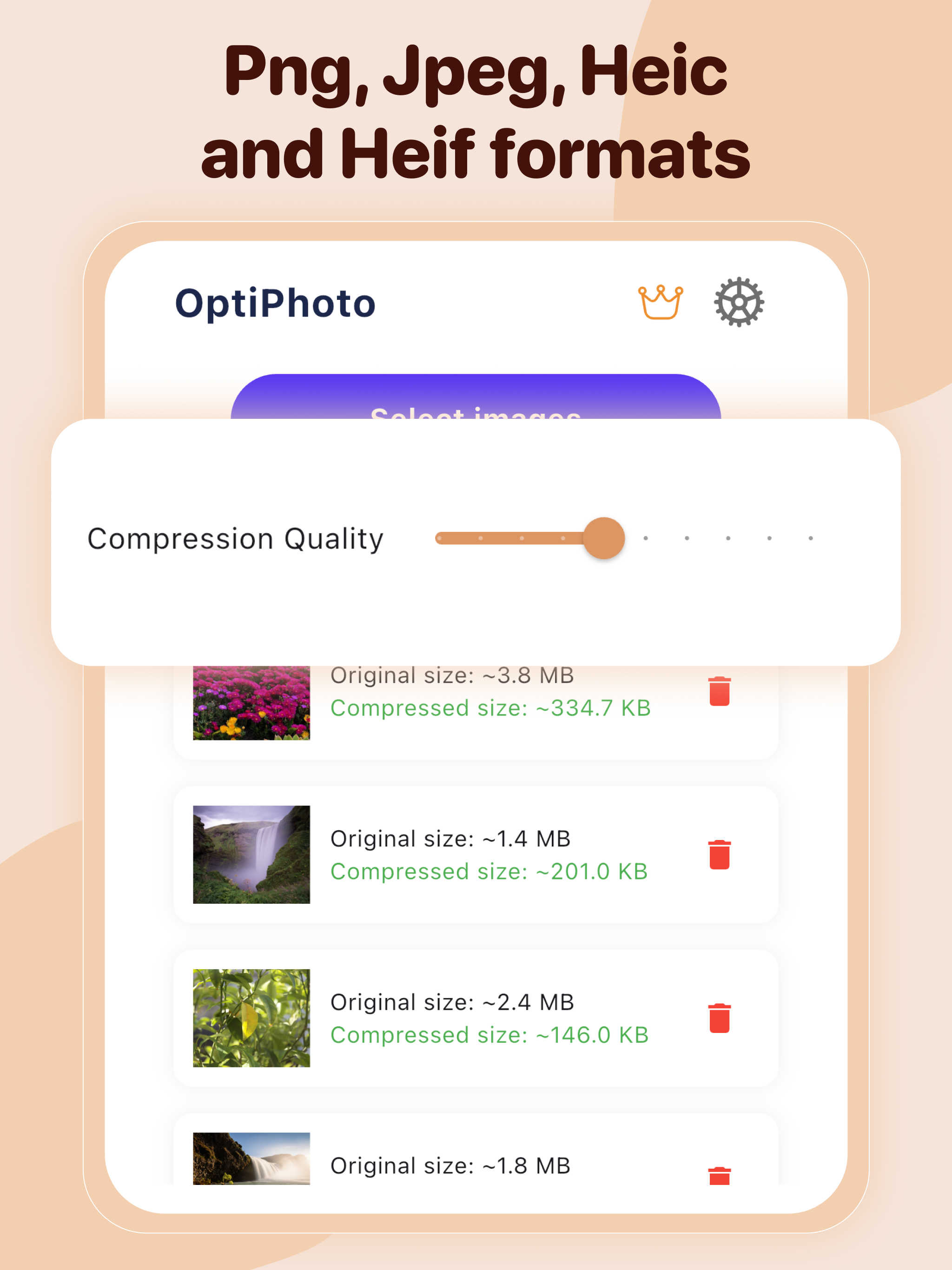 Image Compressor : OptiPhoto screenshot 6