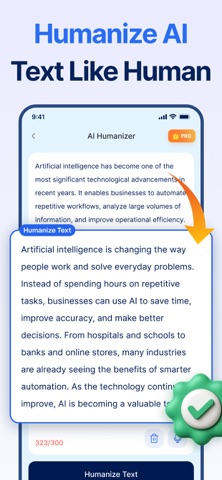 Humanize AI: AI Detector Check iPhone screenshot