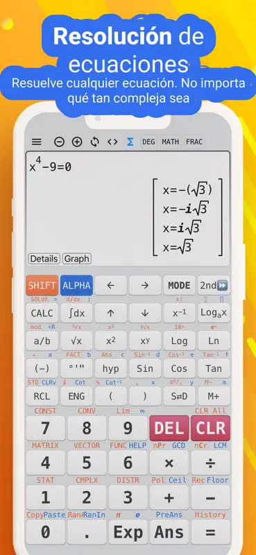 Calculadora cientifica 991 82 screenshot 7 of 8