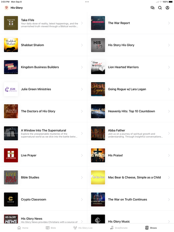 Screenshot #6 pour His Glory Ministry