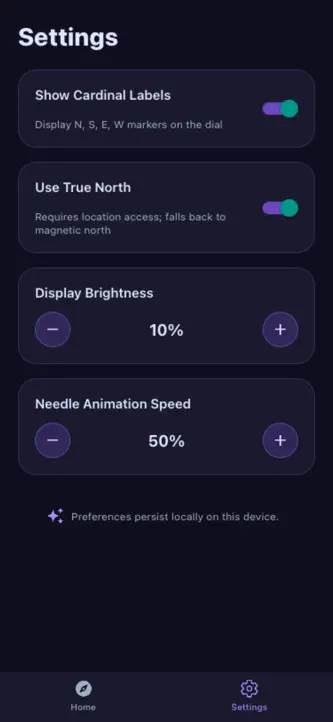 Compass Magnetic/True North screenshot 3