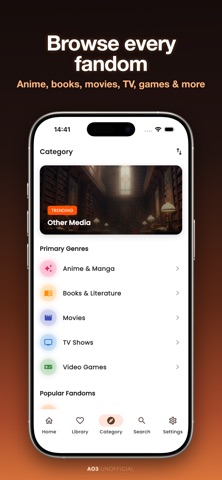 ArchFic: AO3 Unofficial Reader iPhone screenshot