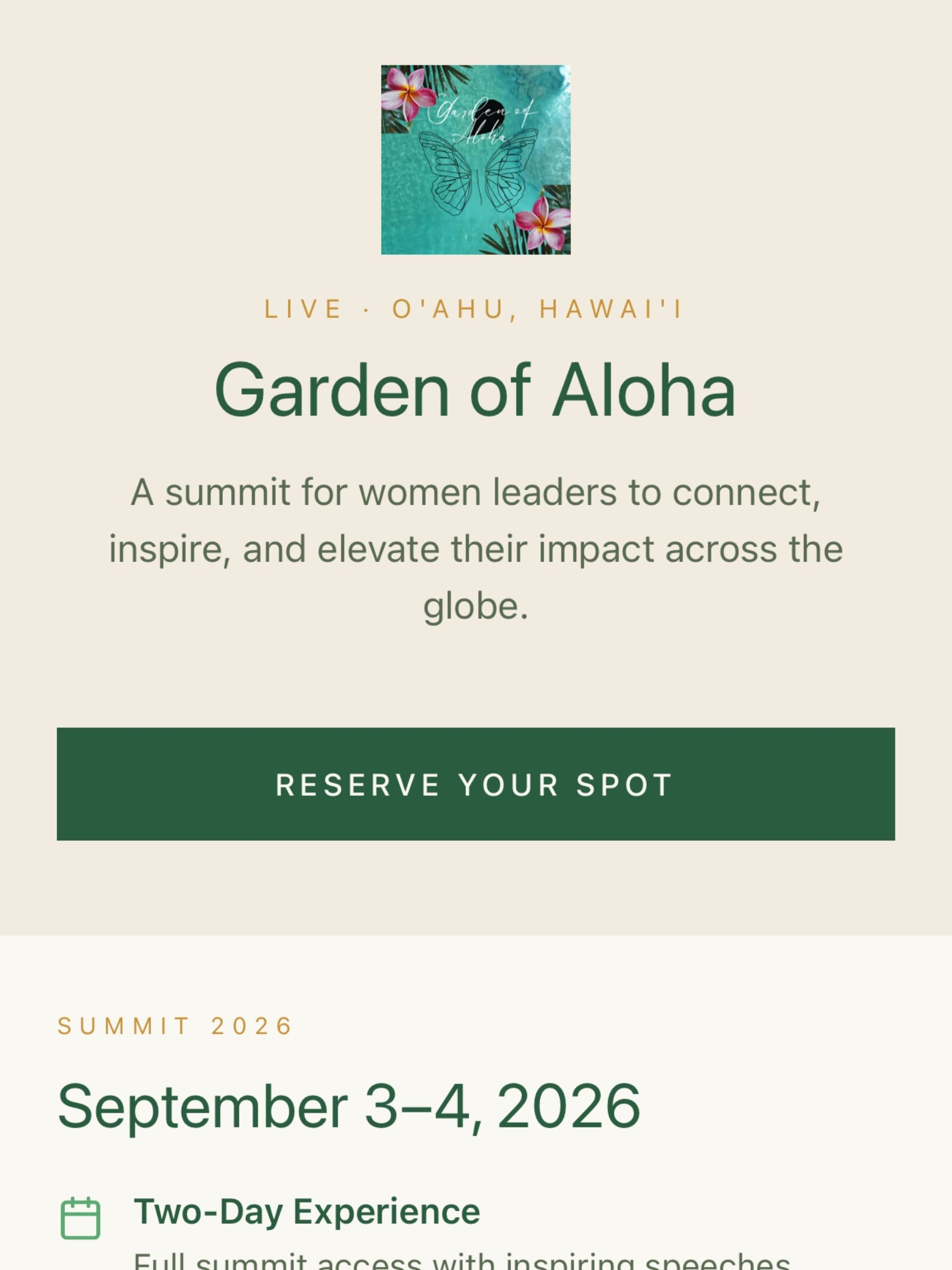 Garden of Aloha Live