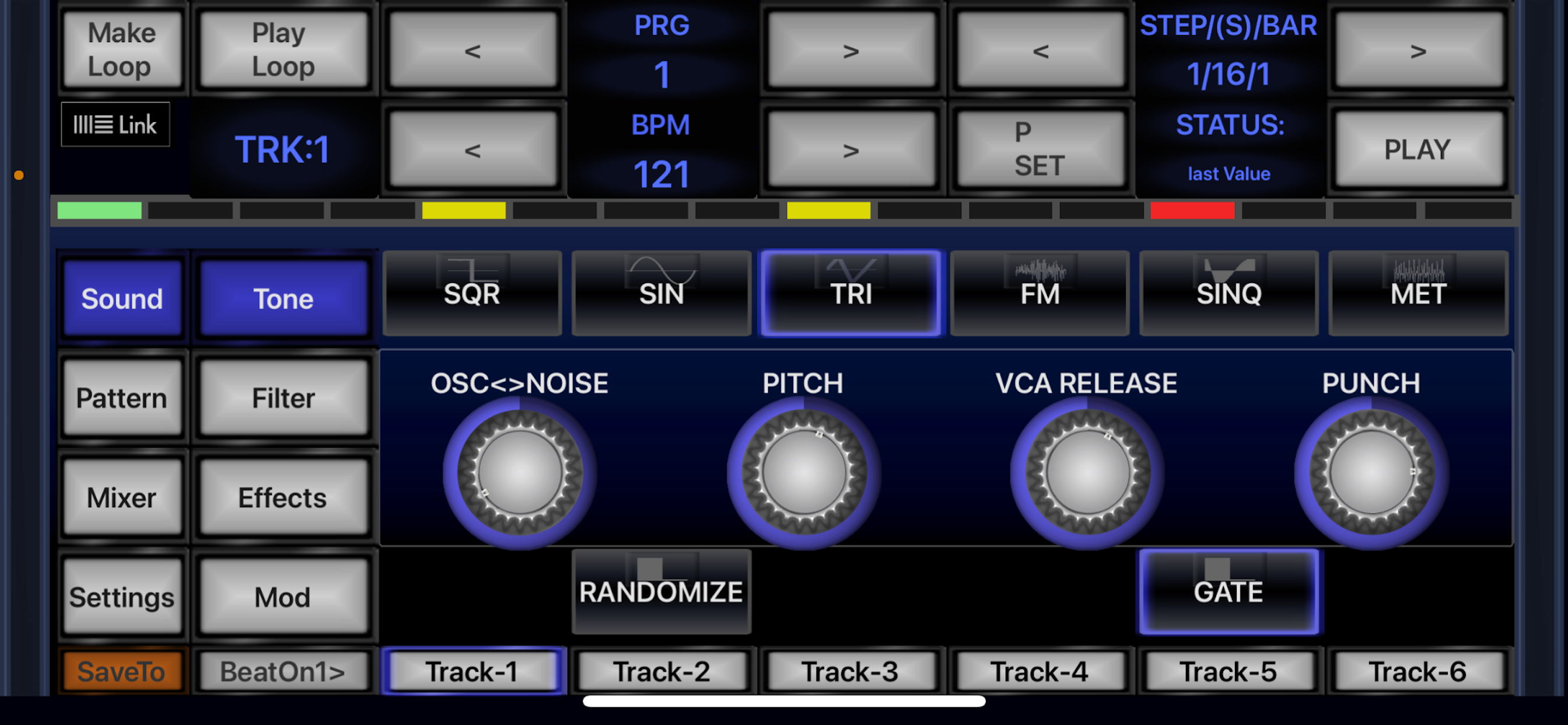 6X806 Drum Synth Loop Maker