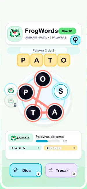 FrogWords: Word Puzzle screenshot 2