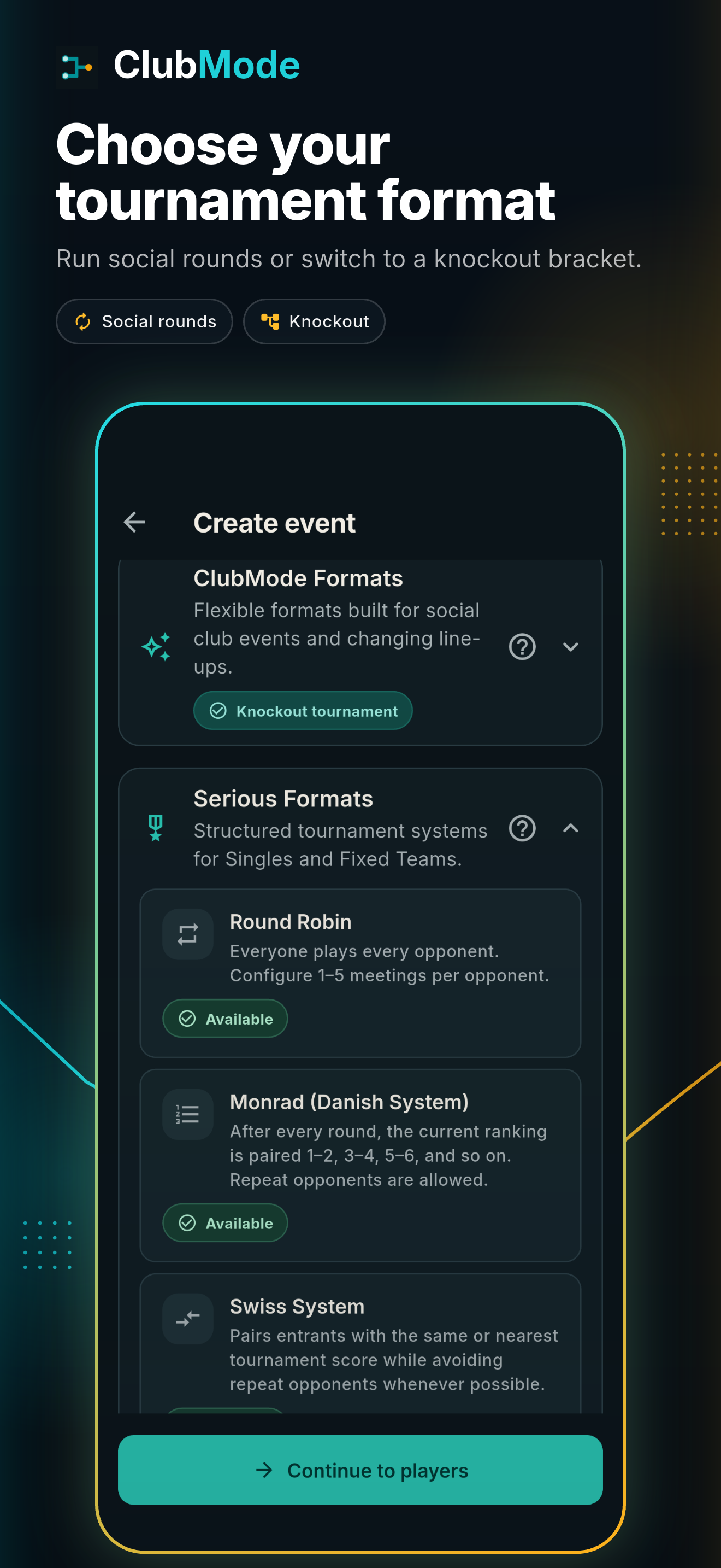 ClubMode: Tournament Manager screenshot 4