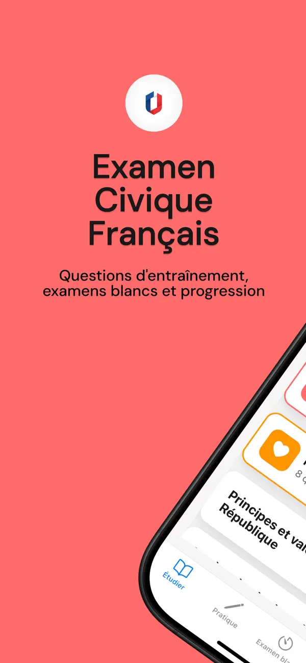 Screenshot #1 pour Examen Civique Français