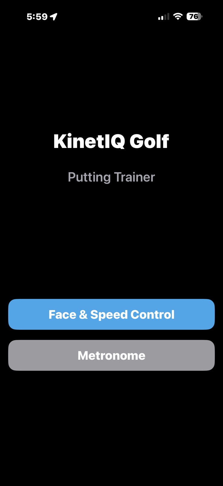 KinetIQ Putting Trainer iphone screenshot 1