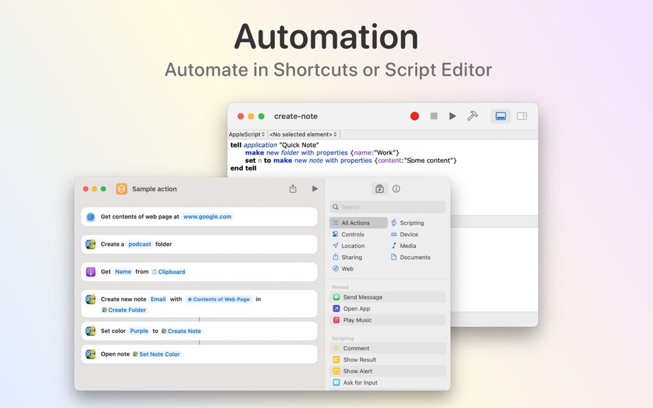 #5. Quick Note - in the menu (macOS) 게시자: Kauntey Suryawanshi