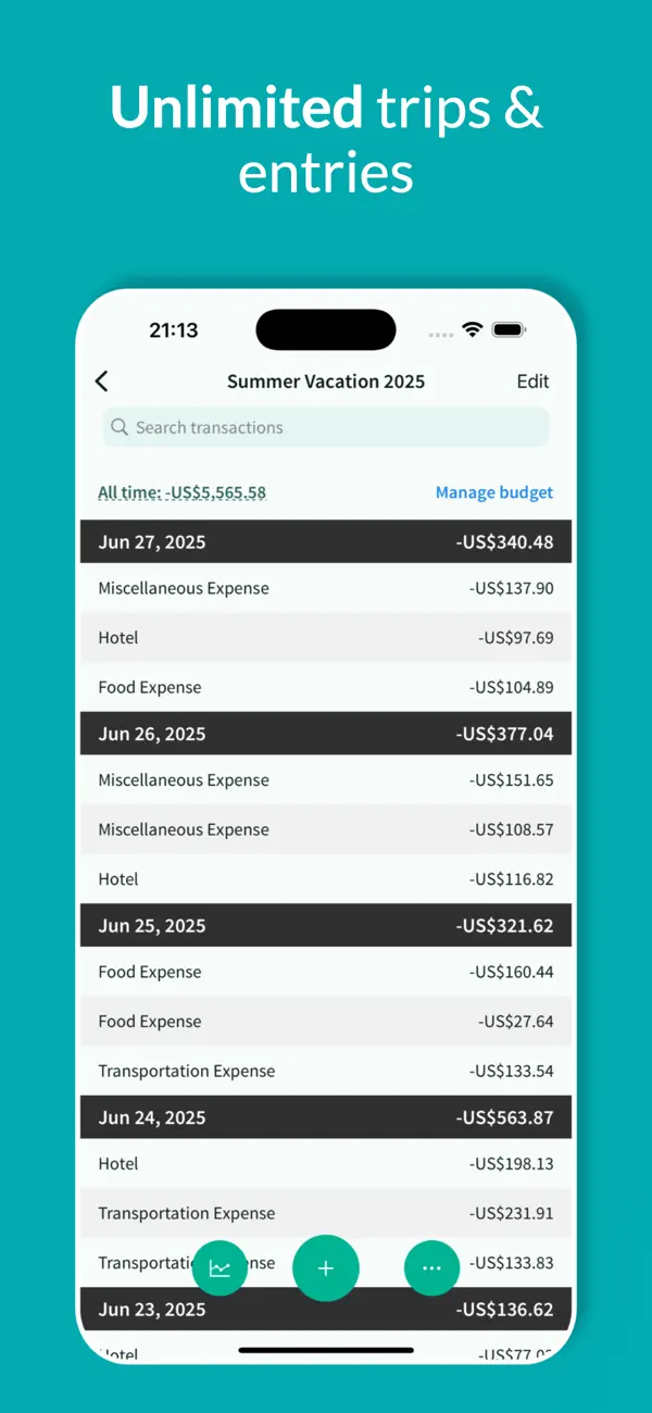 Screenshot #2 pour Tripcoin - Travel budget