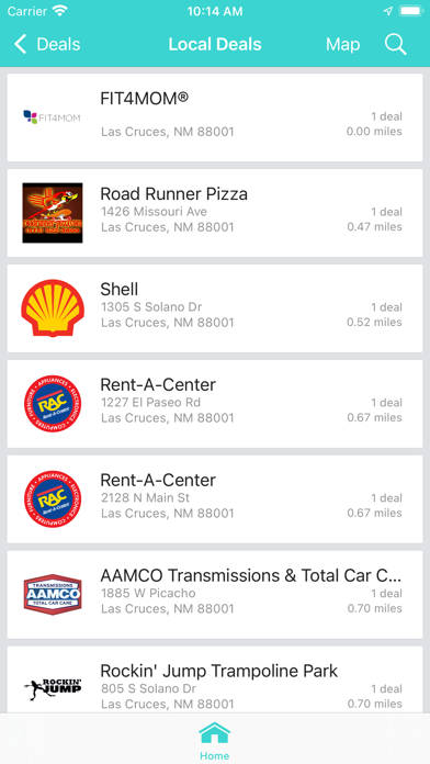 White Sands Platinum Rewards Screenshot