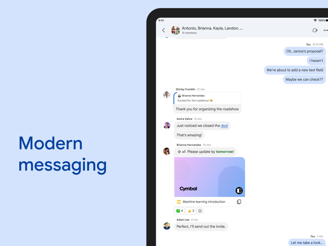 ‎Google Chat Screenshot
