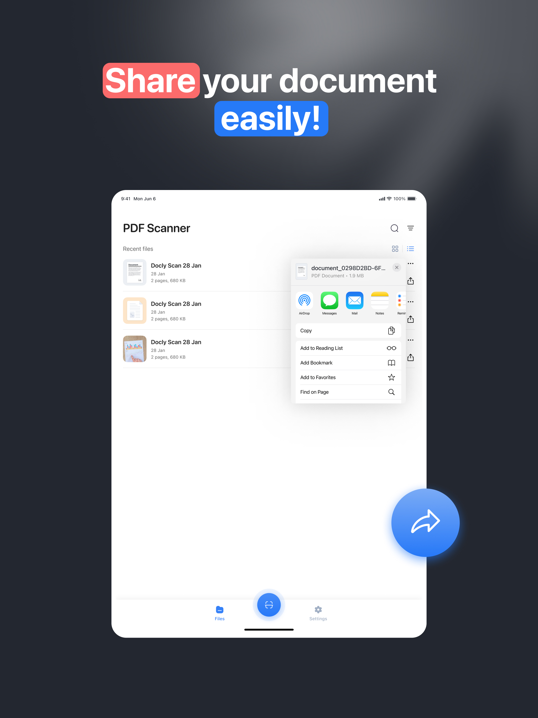 PDF Scanner: Photo JPG to PDF