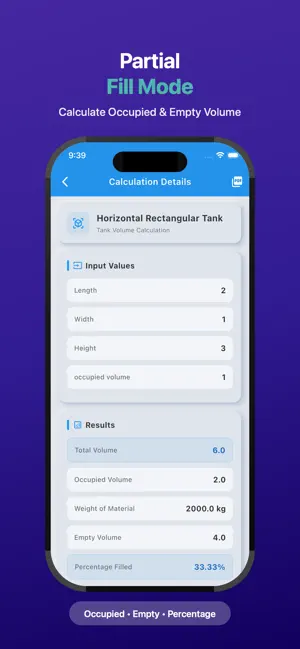 Tank Volume Calculator A1 PRO screenshot 3