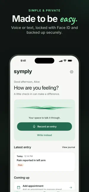 Health Journal - Symply Notes screenshot 1