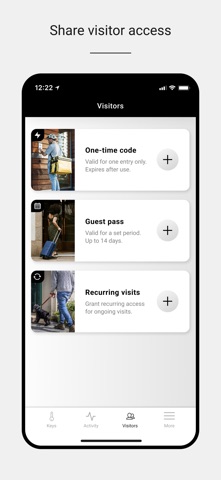 Luxer Access iPhone screenshot