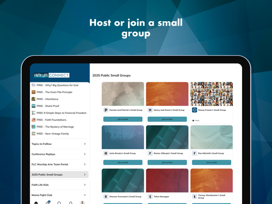 Faith Life Connect iPad screenshot 5 - Social Networking app