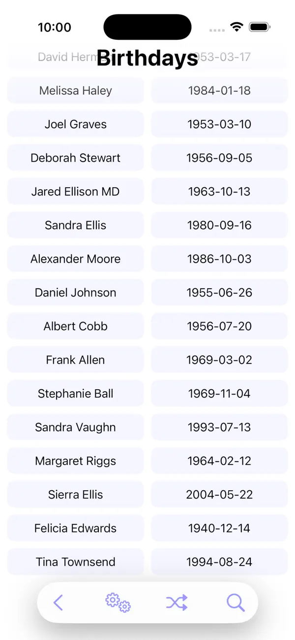 Mini Database (iOS) Podle: Alejandro Trujillo Garcia