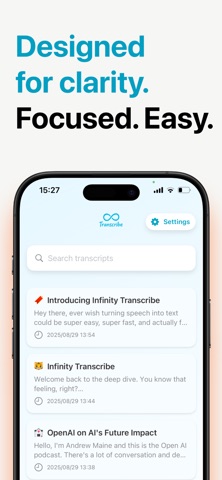 Infinity Transcribe Recorder Screenshot 3 of 6