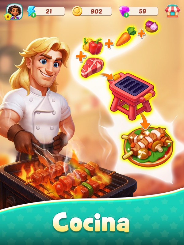 Foodstars: Combina y Cocina screenshot 12