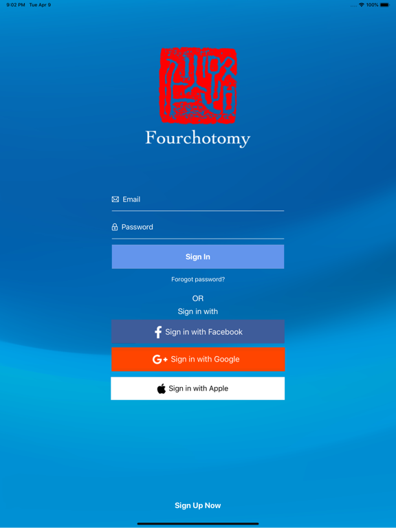 Fourchotomy iPad screenshot 1 - Lifestyle app