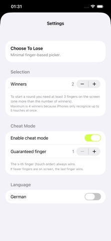 JustChoose screenshot