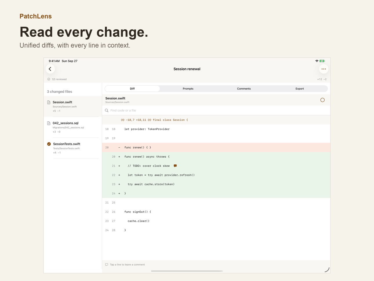 Screenshot 6 of PatchLens Git Review