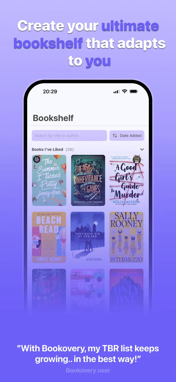 Bookovery Screenshot 2