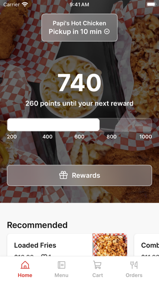 Papi's Hot Chicken iPhone screenshot 1 - Food & Drink app