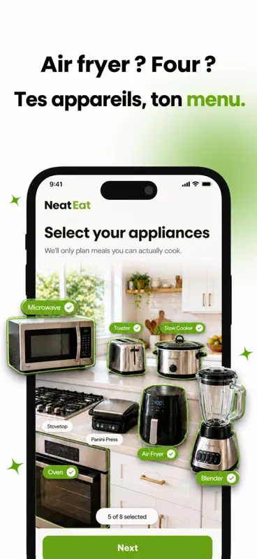 NeatEat - Menus & Recettes screenshot 6 of 8