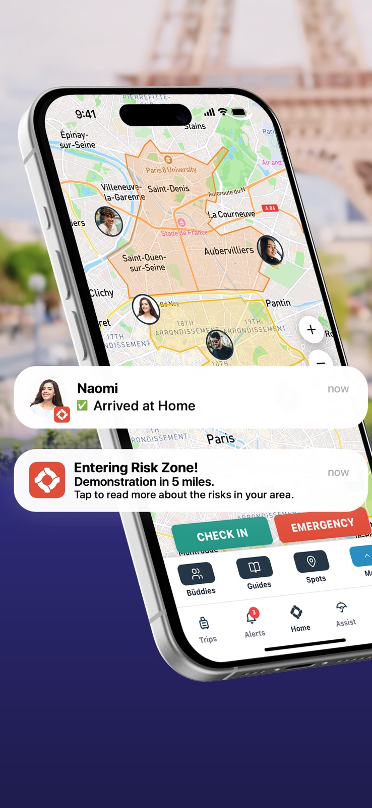 OZZI: Travel & Personal Safety iphone screenshot 1