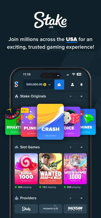 Stake US - Casino & Slots screenshot 1
