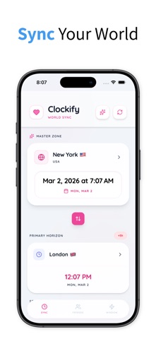 Clockify: World Time Sync Screenshot 1 of 4