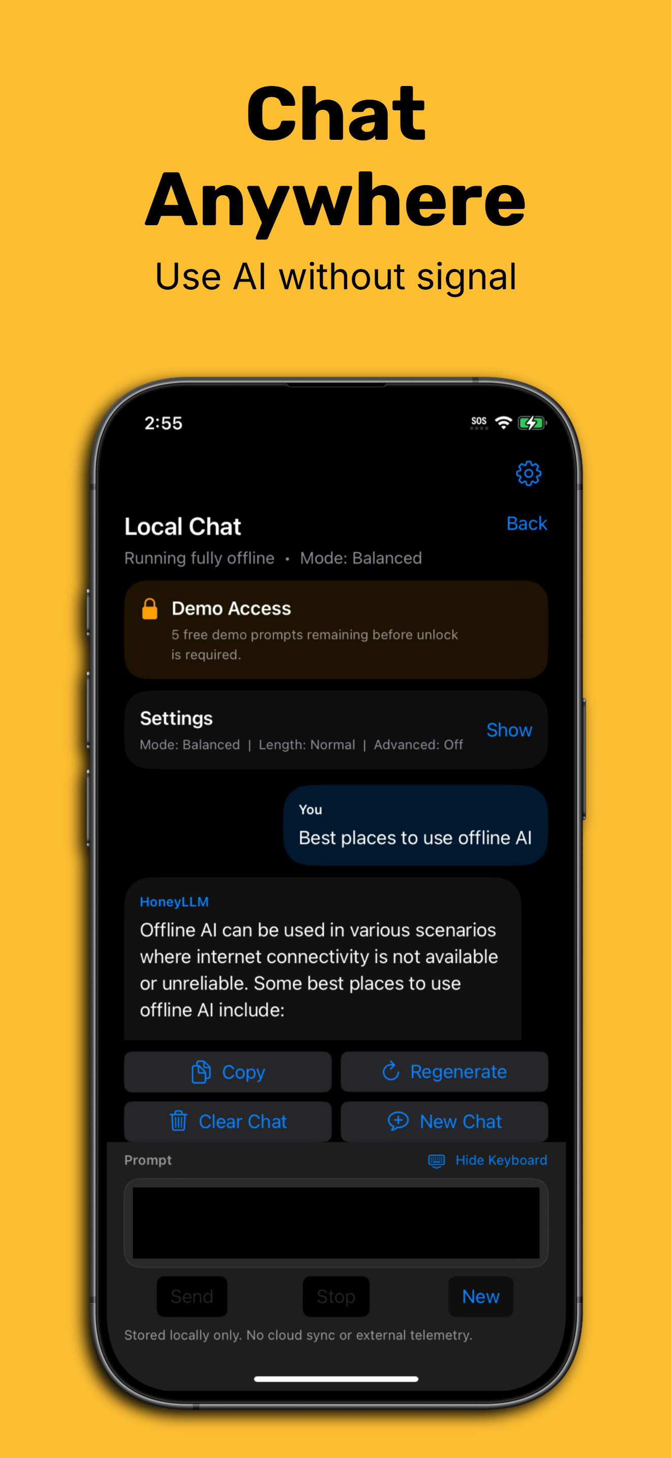 Honey LLM Offline AI screenshot 3