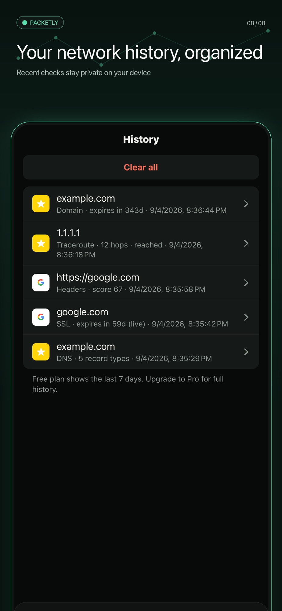 Packetly Network Toolkit screenshot 8