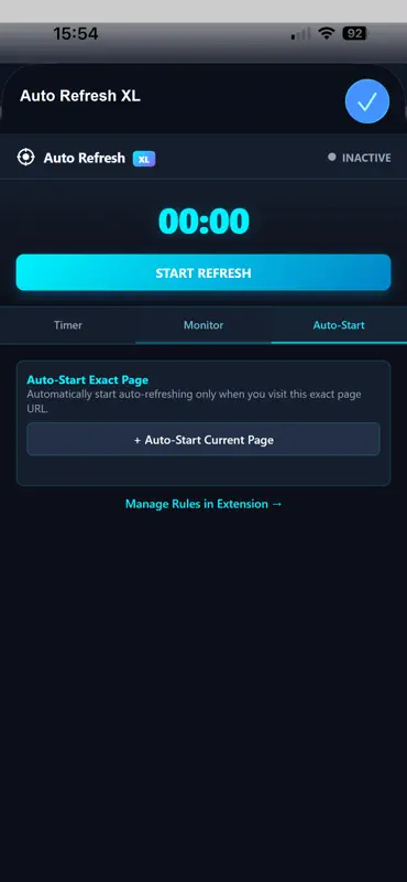 Auto Refresh XL for Safari screenshot 3 of 5