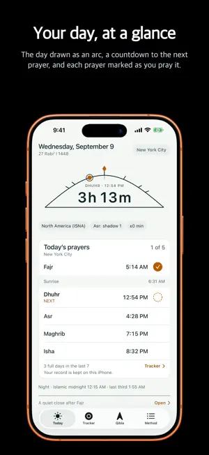 Zawal: Prayer Times & Tracker screenshot 1