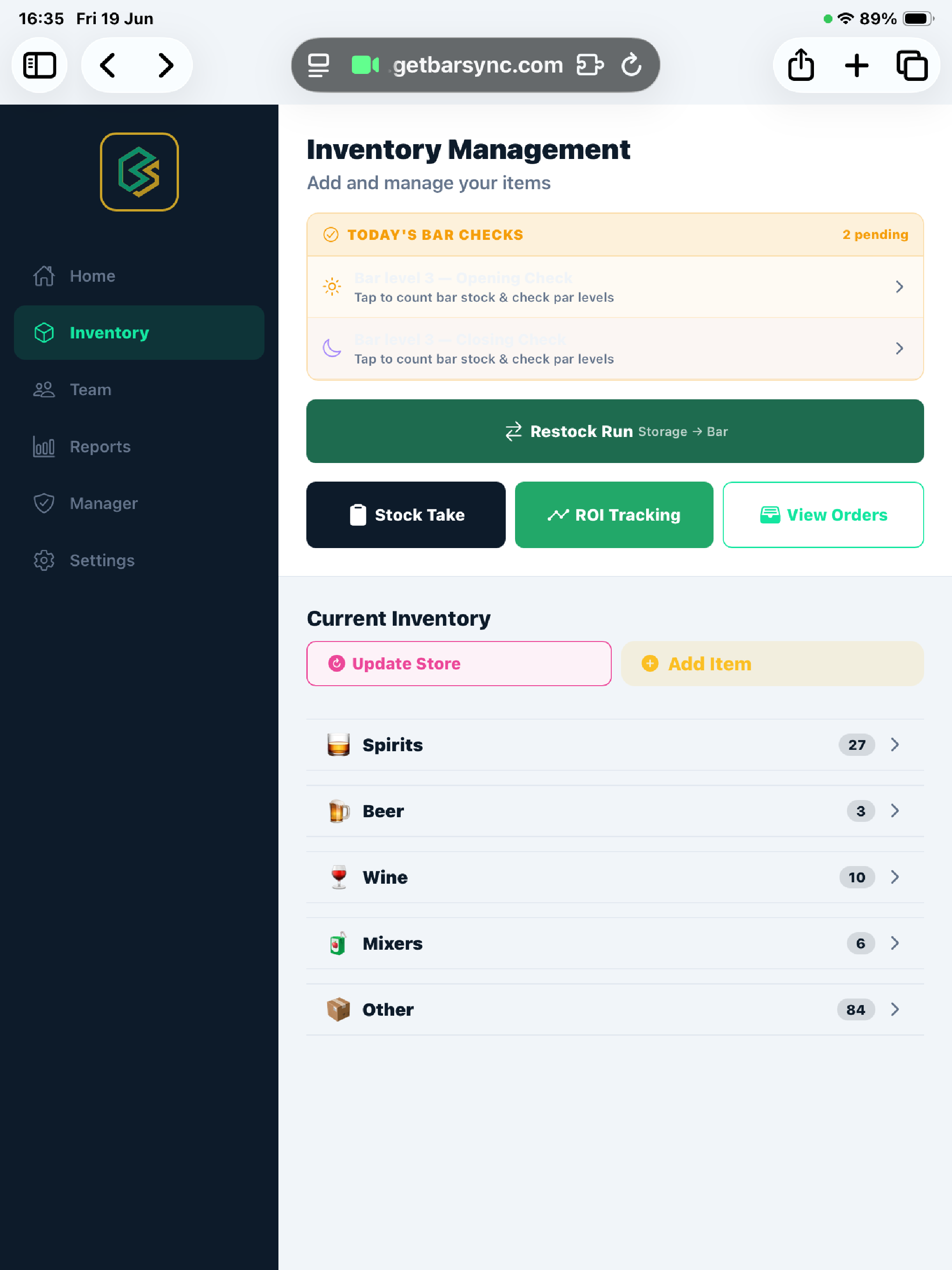 BarSync screenshot 9