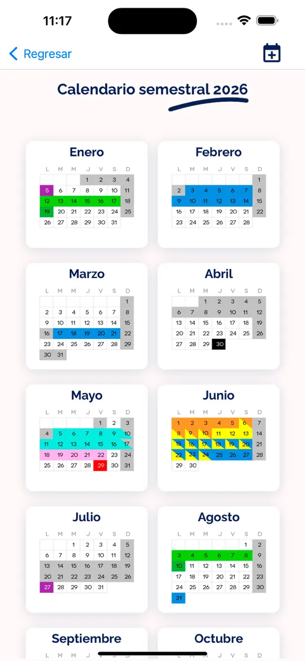 Screenshot #2 pour Calendario Académico UG