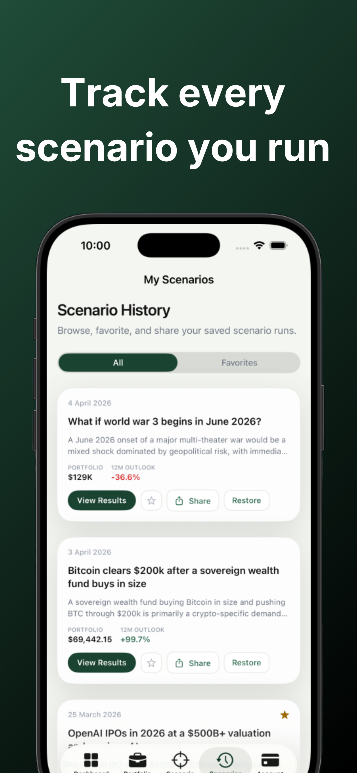 Scenario Edge: Portfolio AI