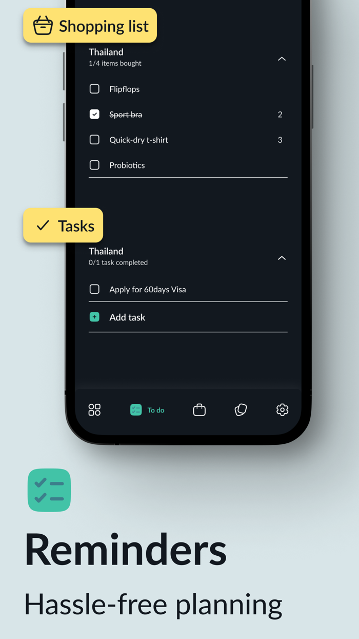 Pak - Travel Packing Checklist