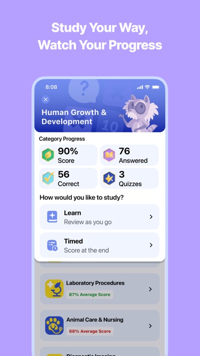 VTNE Exam Prep 2026 | Vet Tech iPhone screenshot 7 - Education app