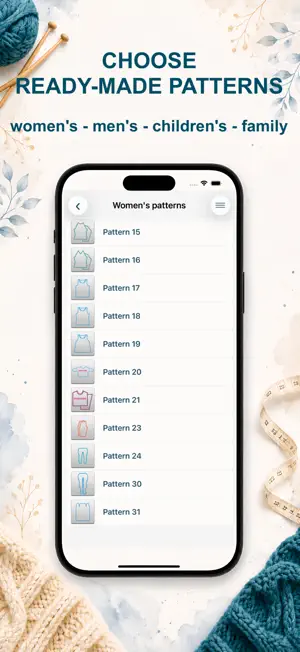 Mnemosina knitting patterns screenshot 2