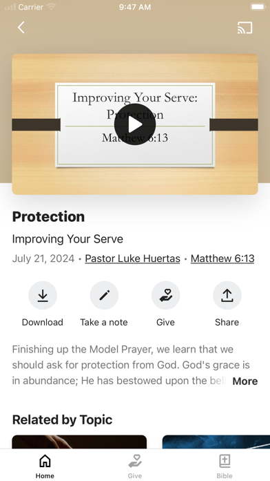 Riley's Creek Baptist Church Screenshot
