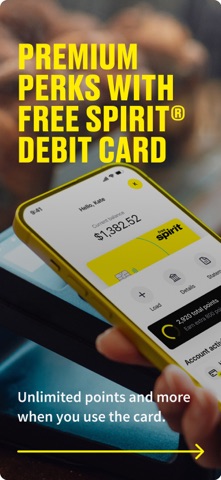 Free Spirit Rewards Debit Card iPhone screenshot