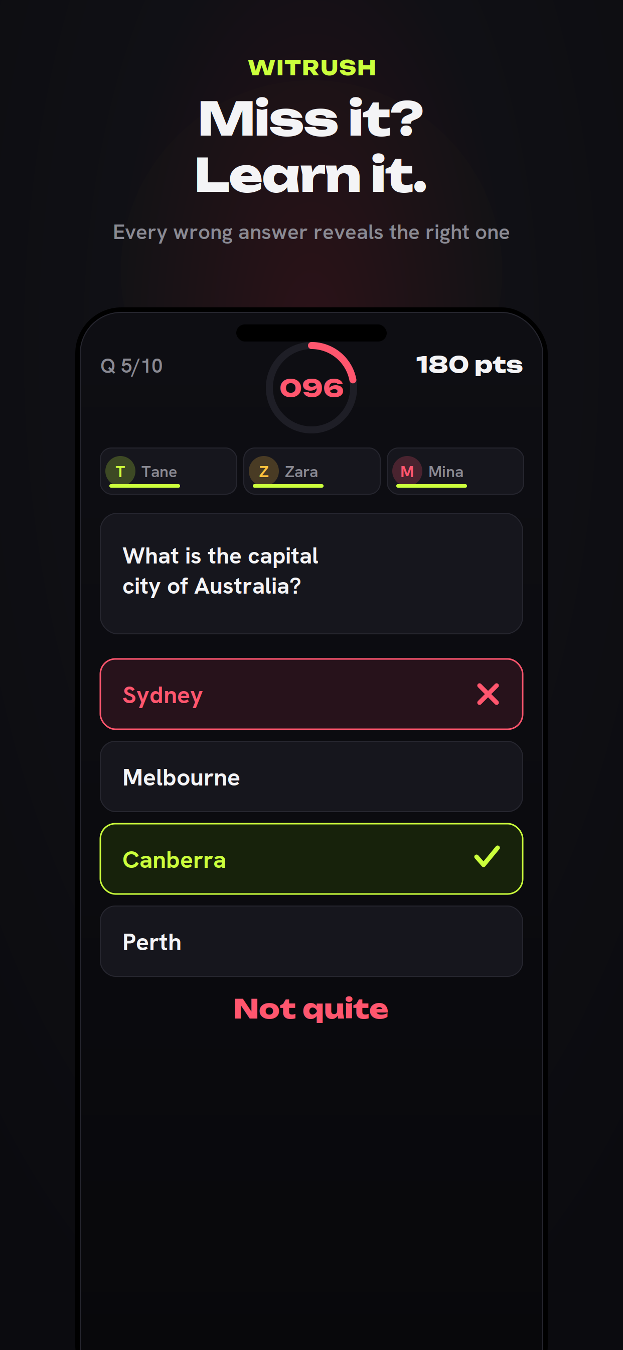 WITRUSH: Trivia Quiz Game
