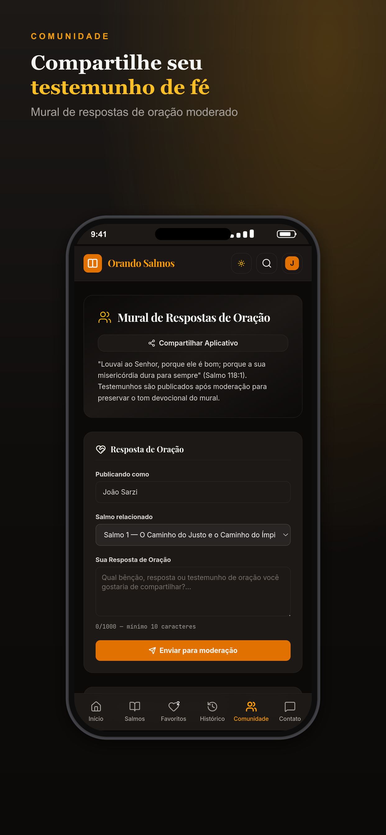 Orando Salmos screenshot 3