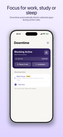 Downtime: Focus App Blocker Screenshot 1 of 4