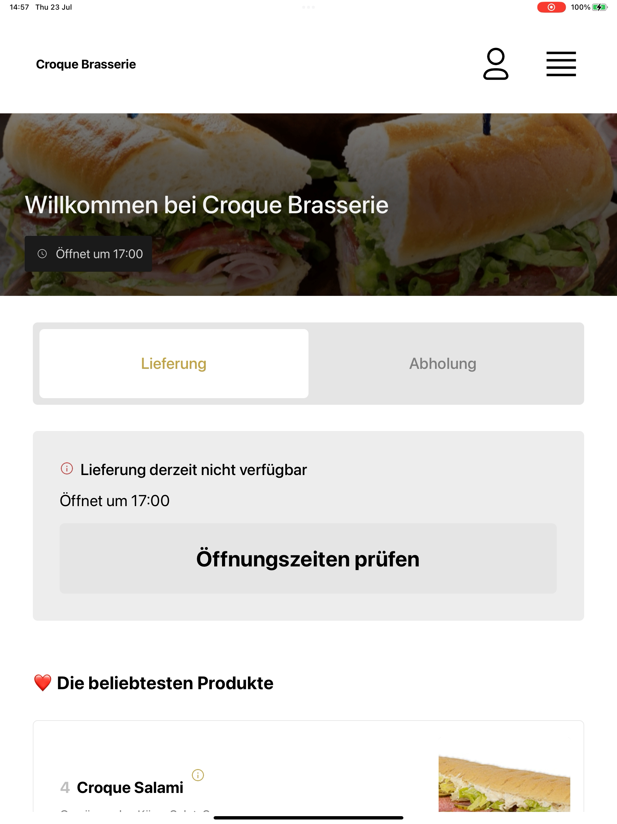 Croque Brasserie screenshot 5