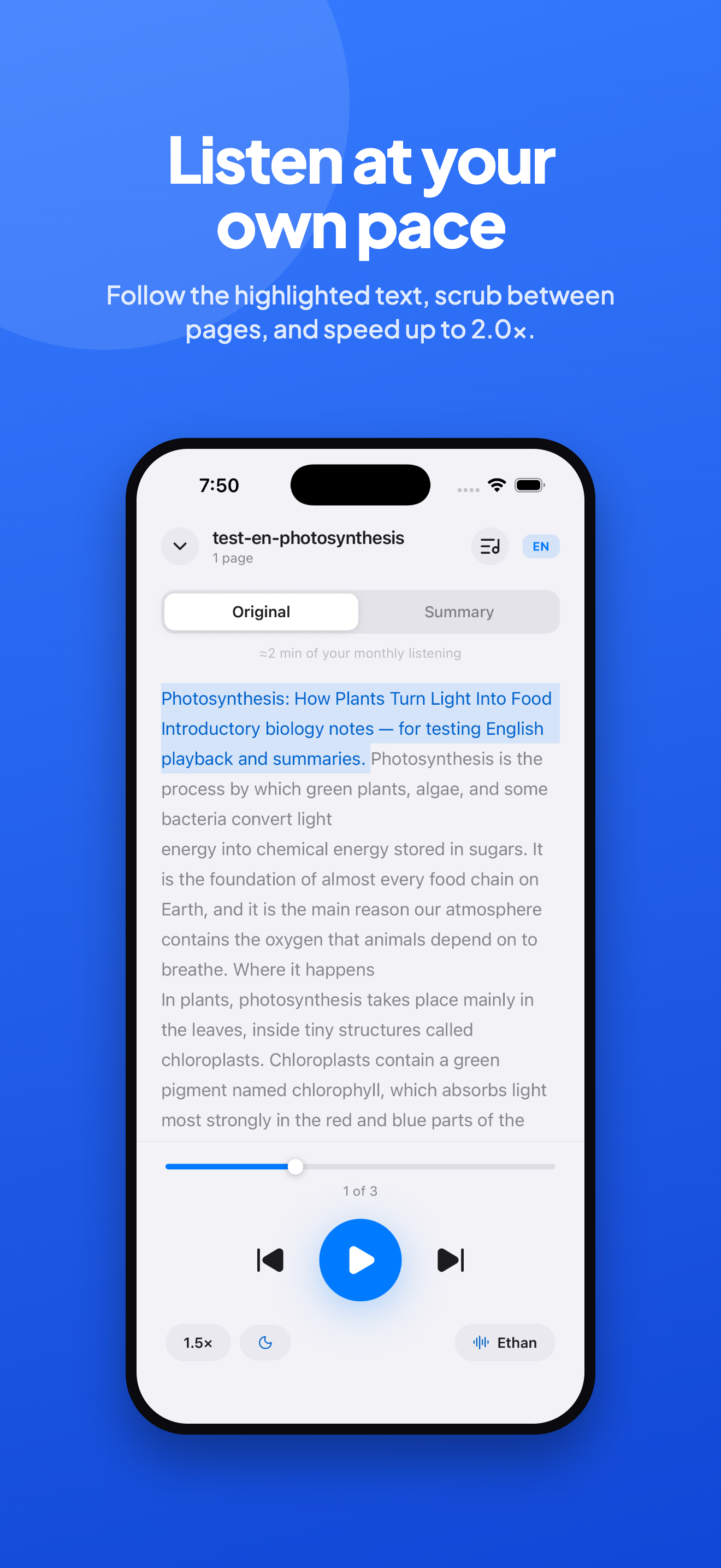 Laut: PDF Text to Speech screenshot 3